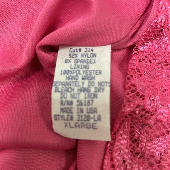 NWT Pacsun Kirra Fuchsia Lace Mini Dress Size XLG - Picture 6 of 6